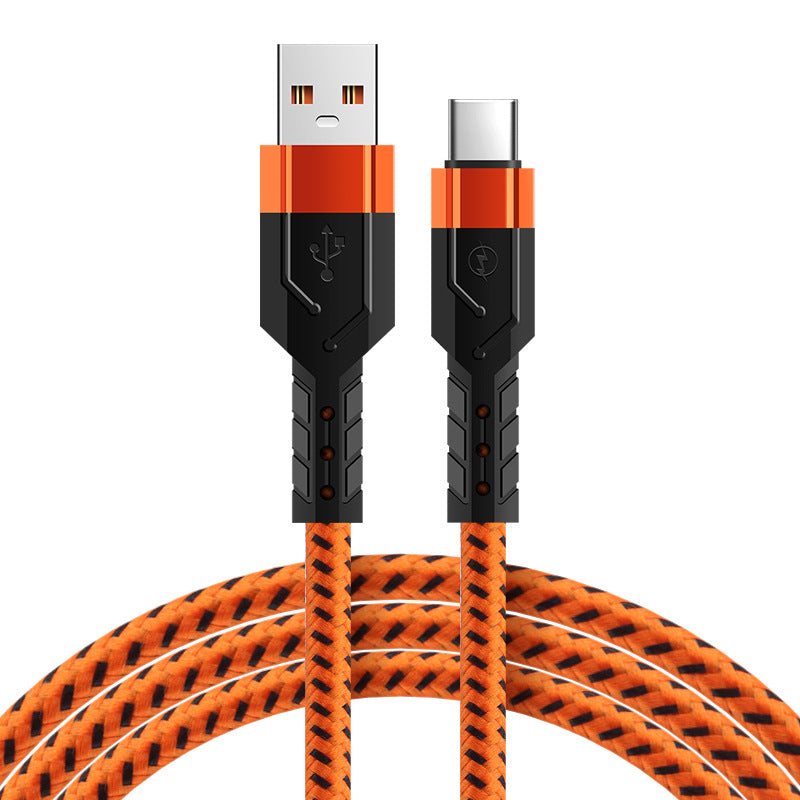 Wholesale Nylon Flat Fast Charging Cable for Huawei & Apple