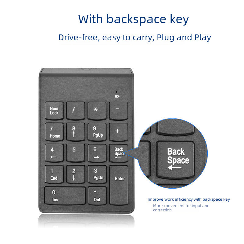Wireless 2.4G Numeric KeypadPortable & Compact
