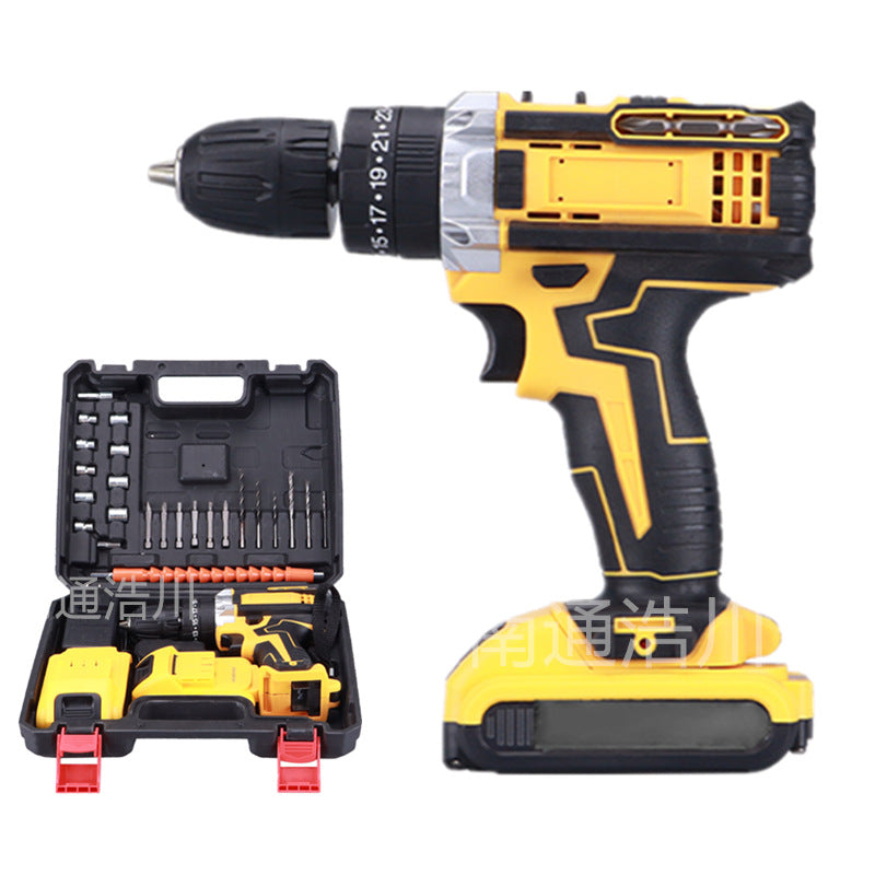 21V Impact Electric Drill Double Speed Screwdriver