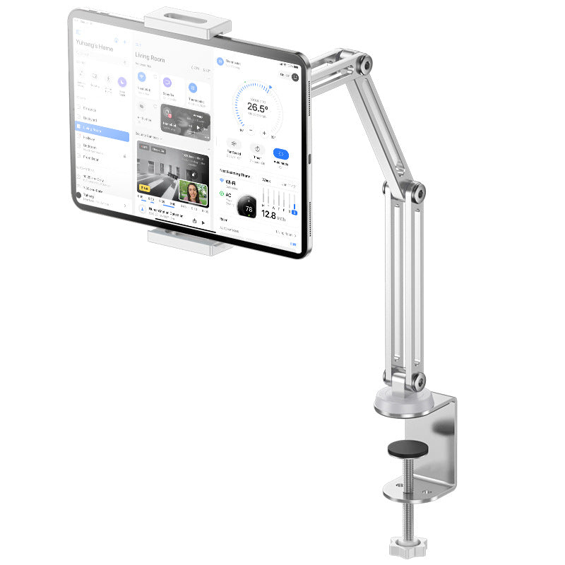 Universal Tablet & Phone Desktop Stand – Foldable Aluminum Live Broadcast Holder