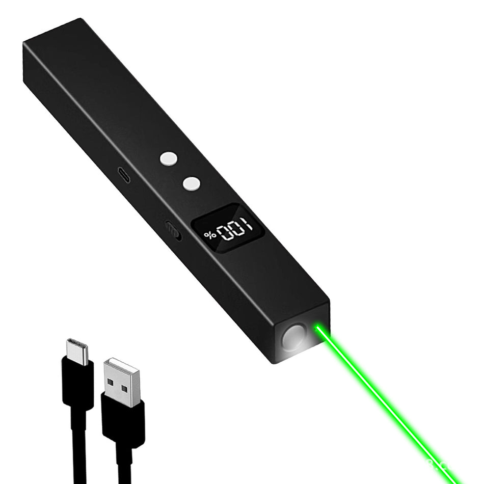 Type-C Rechargeable Laser Pointer with Digital Display