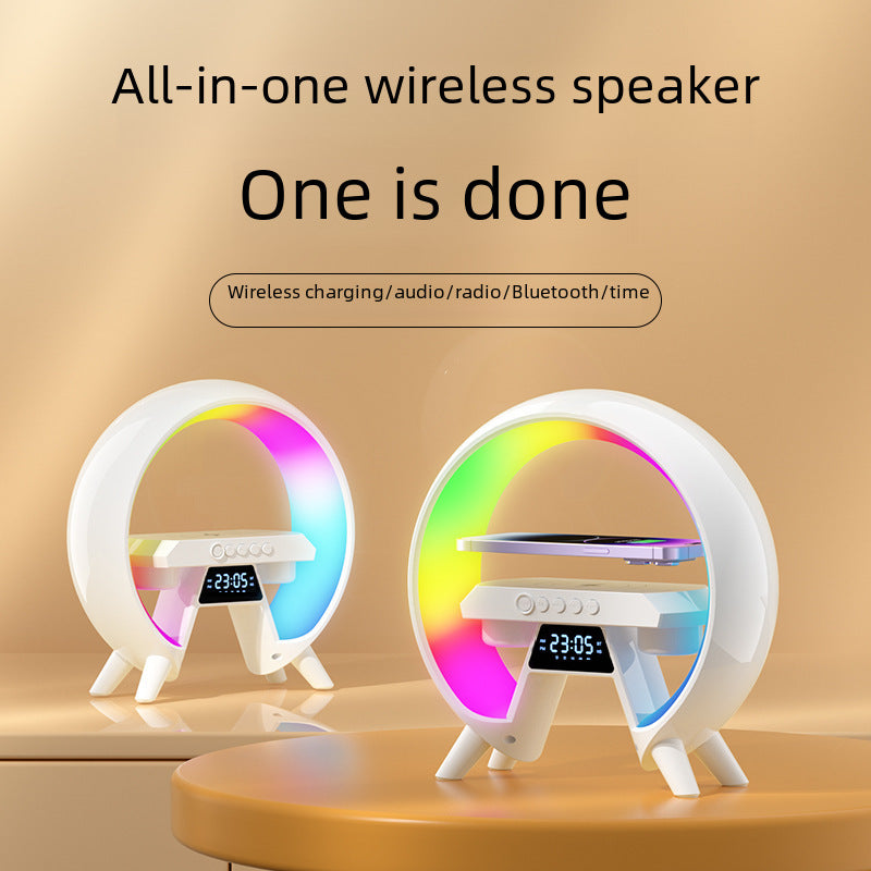GX63 Bluetooth Speaker with Clock, Night Light & Charge