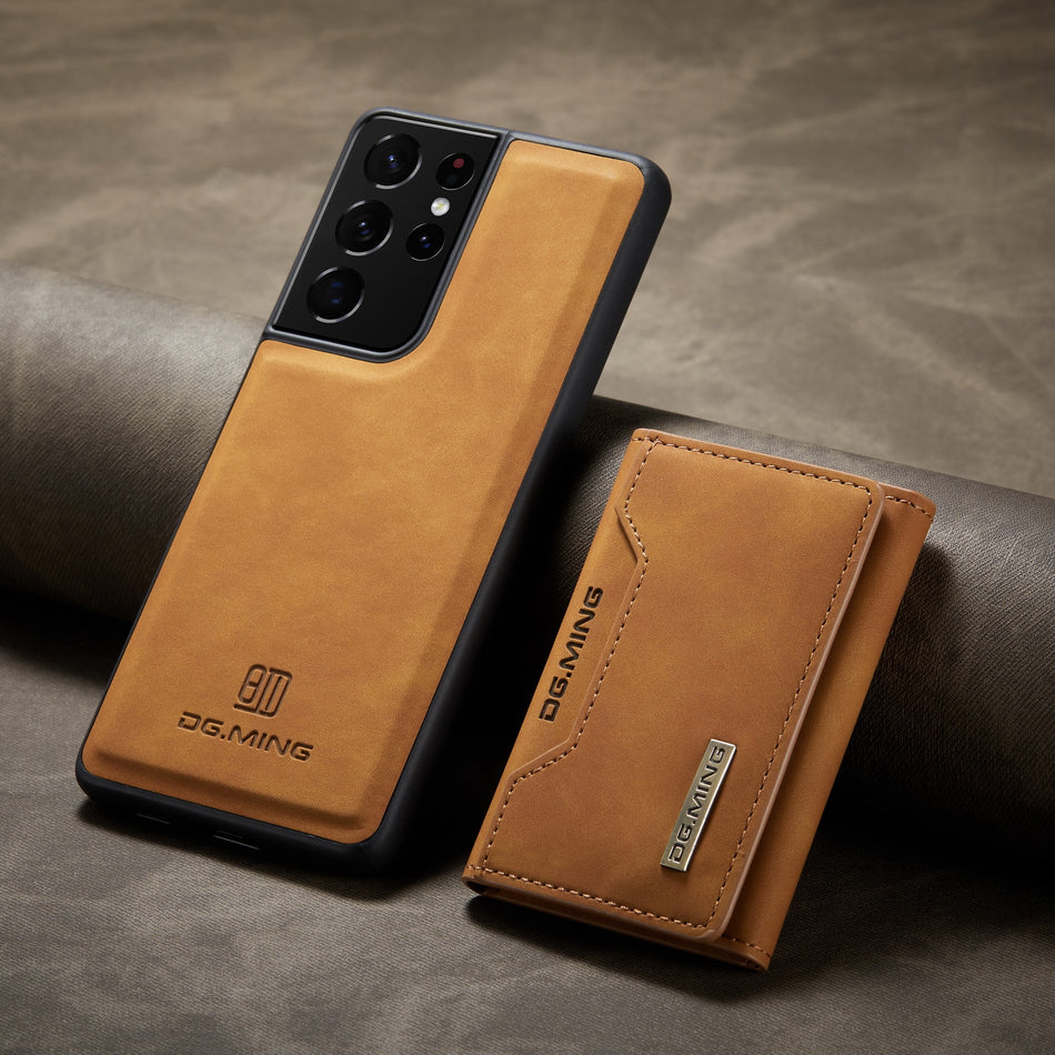 Magnetic Leather Card Case Samsung S21/S25Ultra