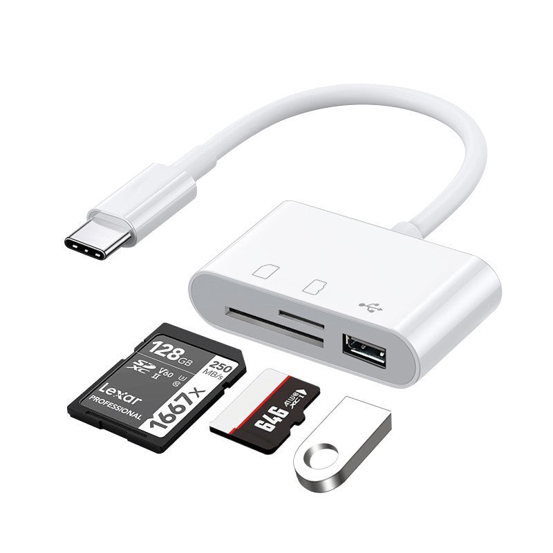 Three-in-One SD Multi-Function Type-C Card Reader