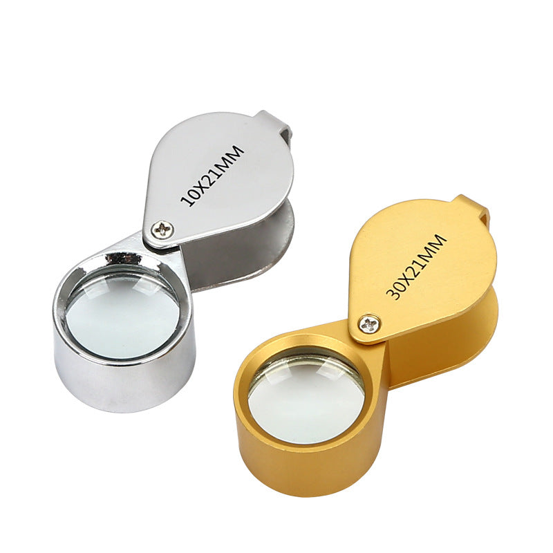 10X–30X Portable Jewelry Magnifying Glass for Gold & Silver