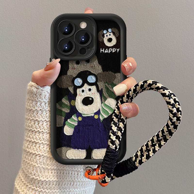 Lambskin Handdog Lanyard Case for iPhone & Android
