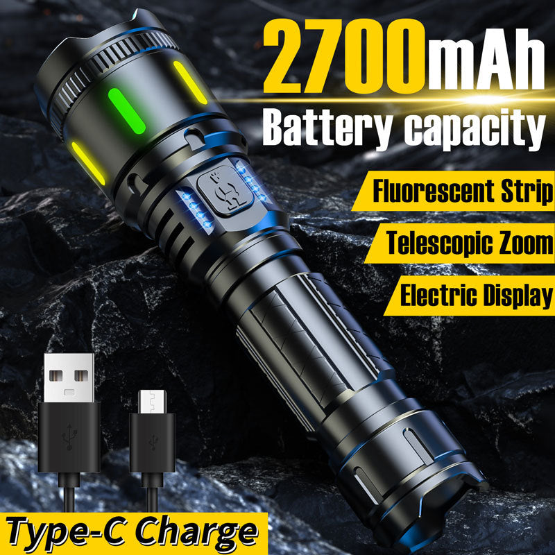 Tactical Rechargeable Flashlight – Ultra-Bright Long-Range Portable