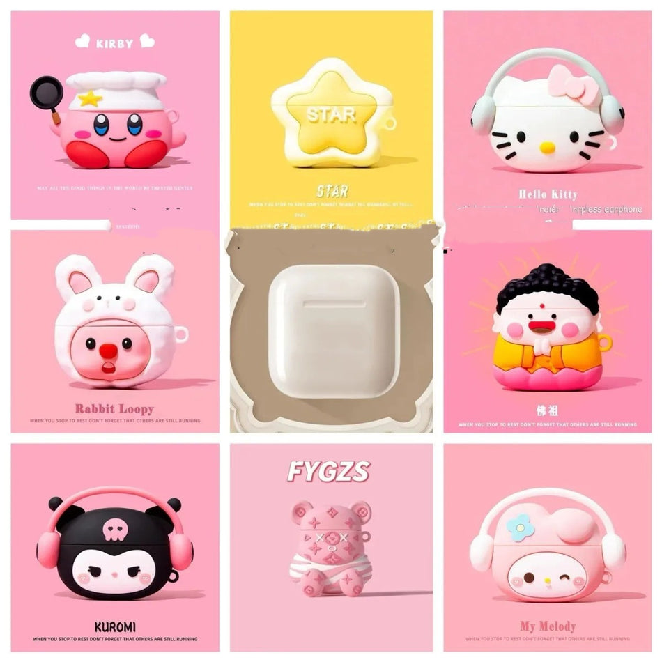 PRO4 Mini Bluetooth Earbuds with Cute Silicone Case