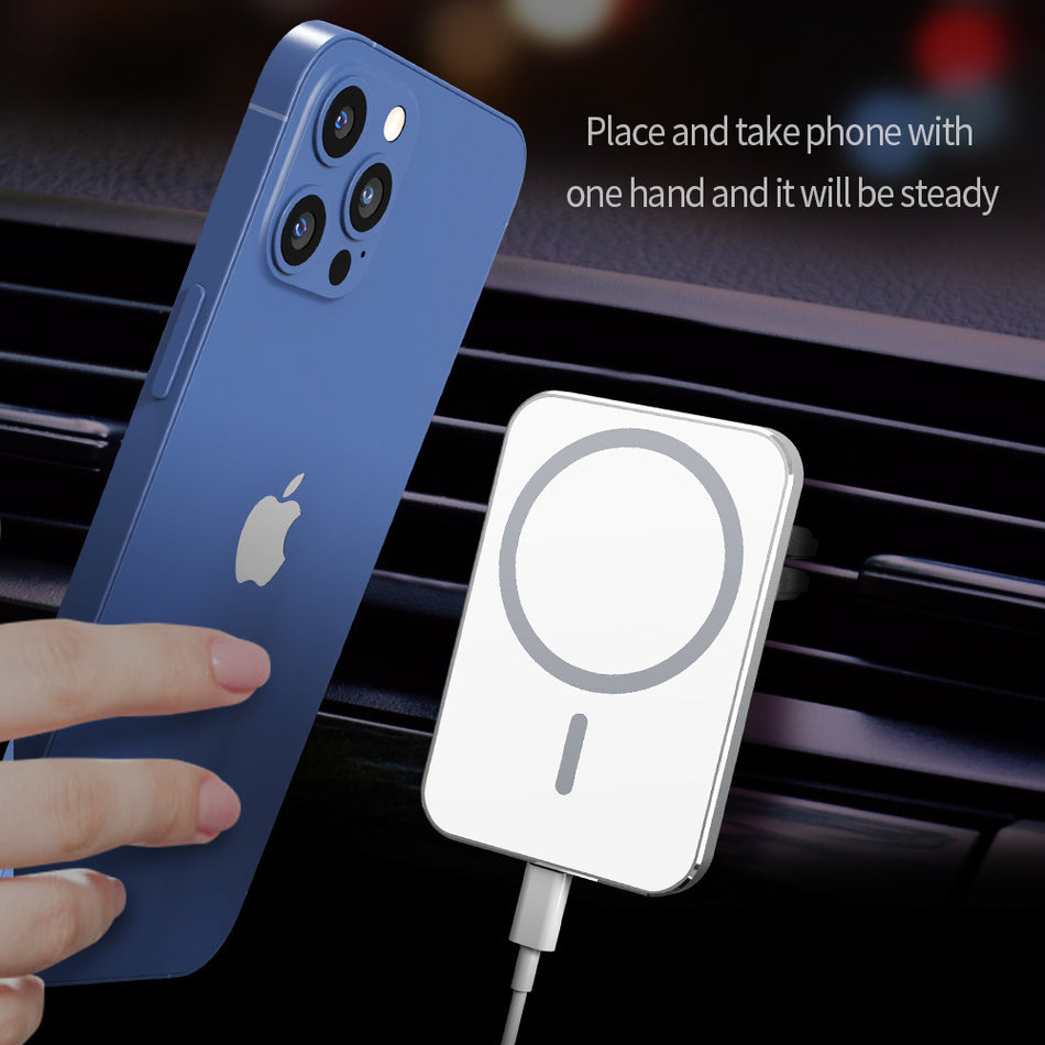 15W MagSafe Car Wireless Charger & Magnetic Bracket