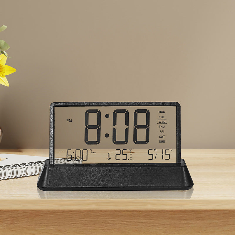 2301 Creative Small Transparent Electronic Alarm Clock