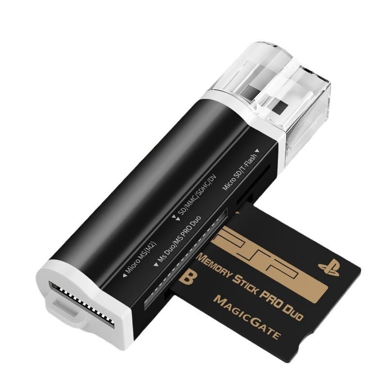 Four-in-One Aluminum Alloy Multi-Function Card Reader