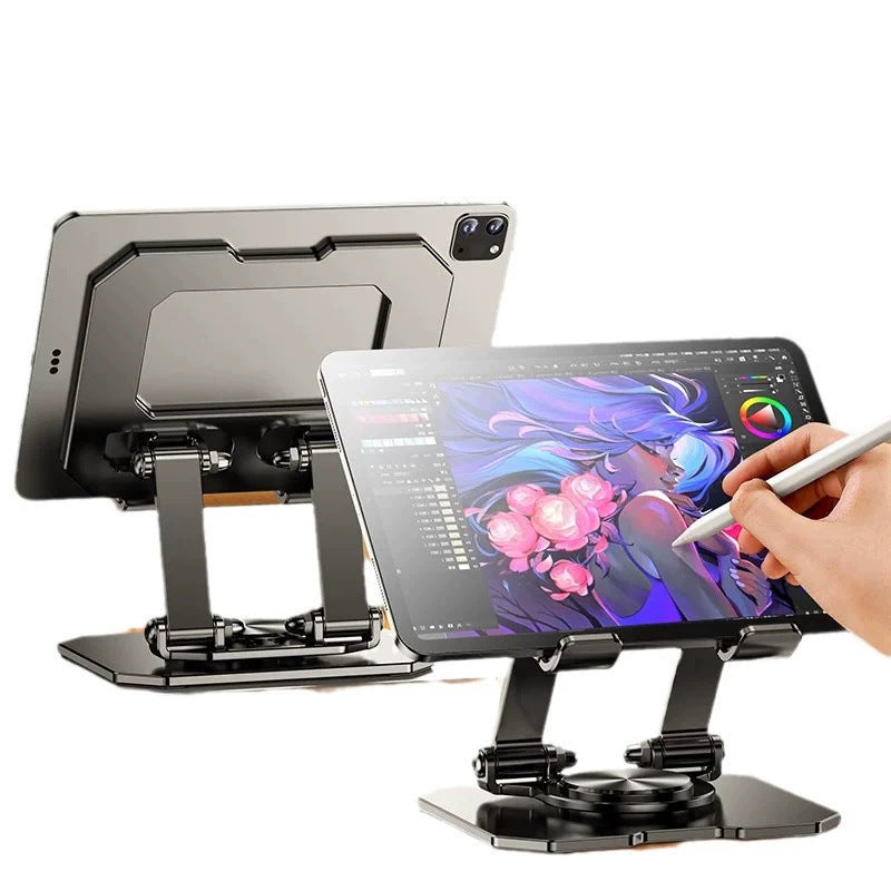 360° Adjustable Aluminum Tablet Stand Foldable Portable