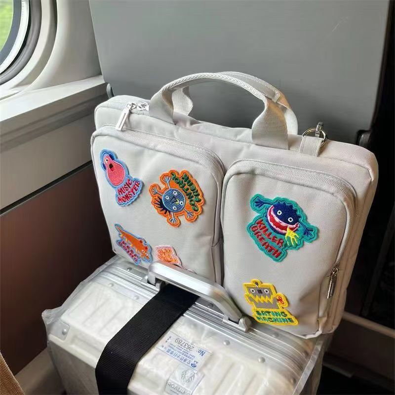 16" Laptop Bag with Monster Sticker – Trendy & Portable