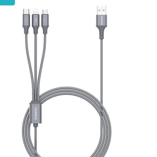 Romance 3-in-1 Data Cable For Apple & Android