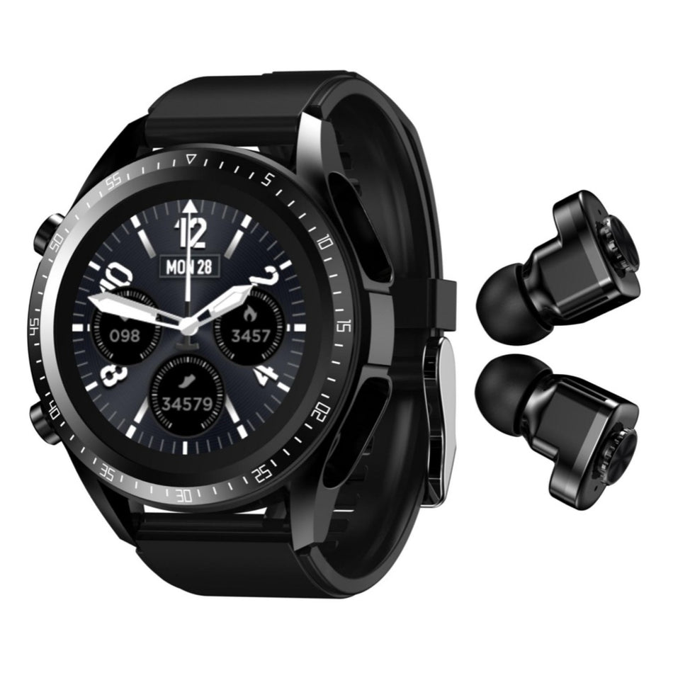 JM03 Round Smart Watch + TWS Earbuds