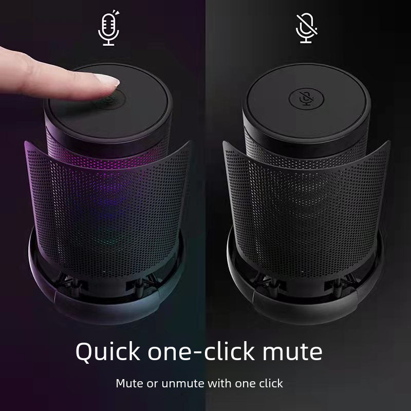 ME6S USB Mic  RGB Gaming & Recording Condenser Mic