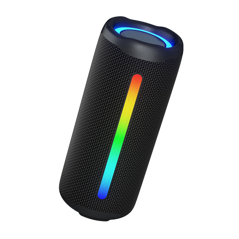 New Wireless Bluetooth Speaker Outdoor Waterproof Portable Super Subwoofer with Rgb Light Cylindrical Audio