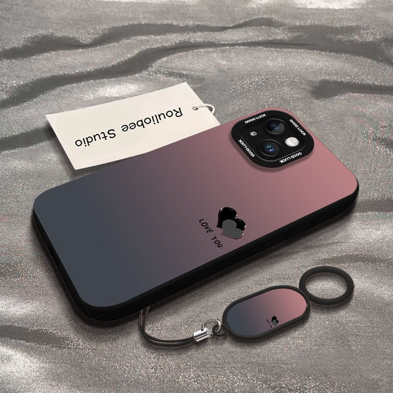 Apple Gradient Heart Protective Case