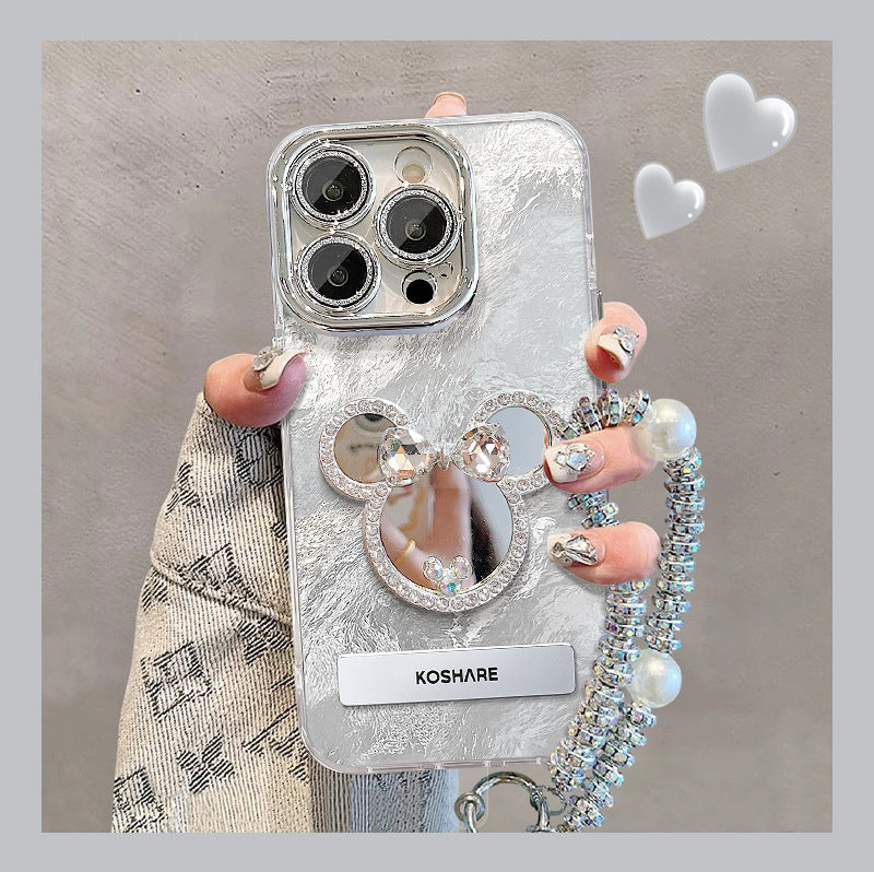 Mickey Mirror iPhone Case w/ Chain (14–16 Pro)