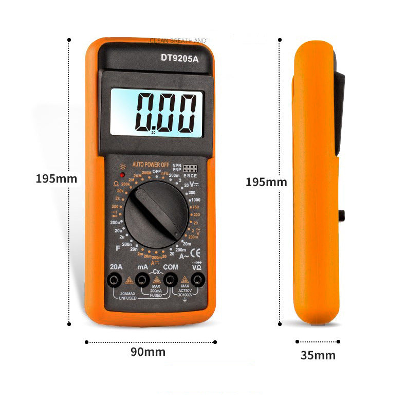 Smart Digital Multimeter High Precision Anti-Burn AC/DC