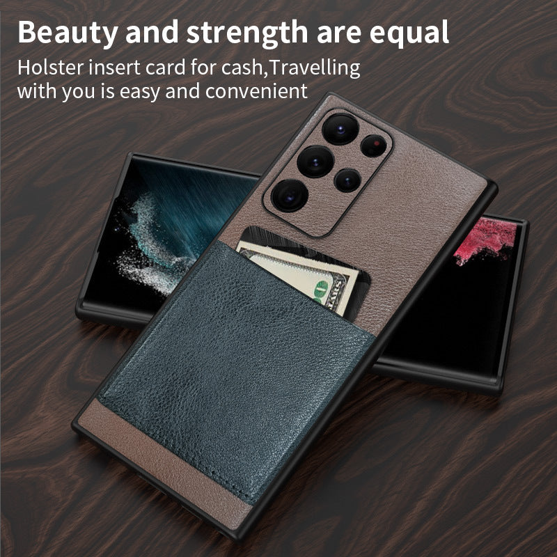 Samsung A–S24 to Note20 Ultra Card‑Insert Full‑Cover Case