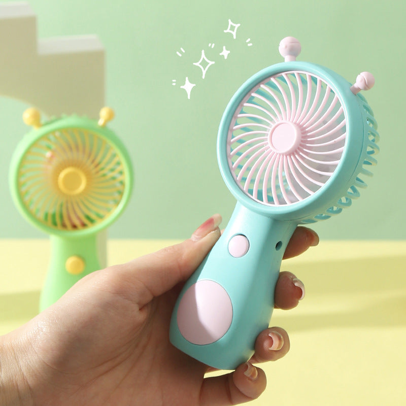 Snail-Shaped Mini USB Fan – Rechargeable Portable for Kids & Students