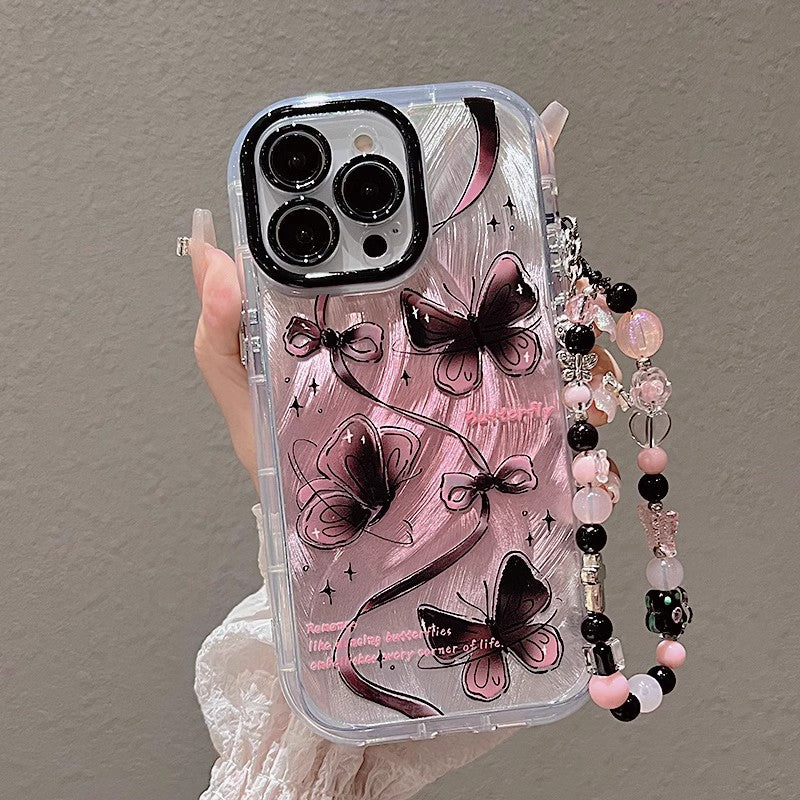 Ink Butterfly Painted Case for iPhone 14 Pro