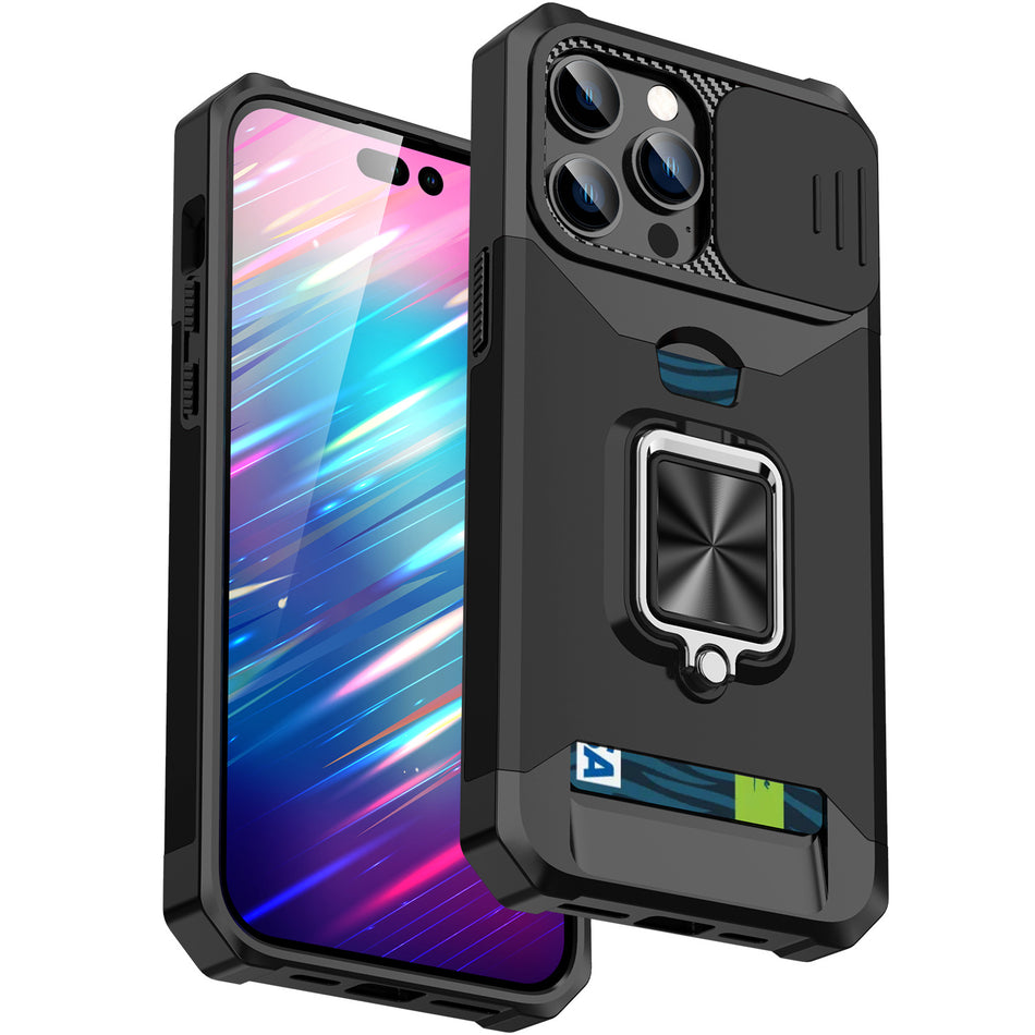 Push-Pull Card Case iPhone 13–16ProMax