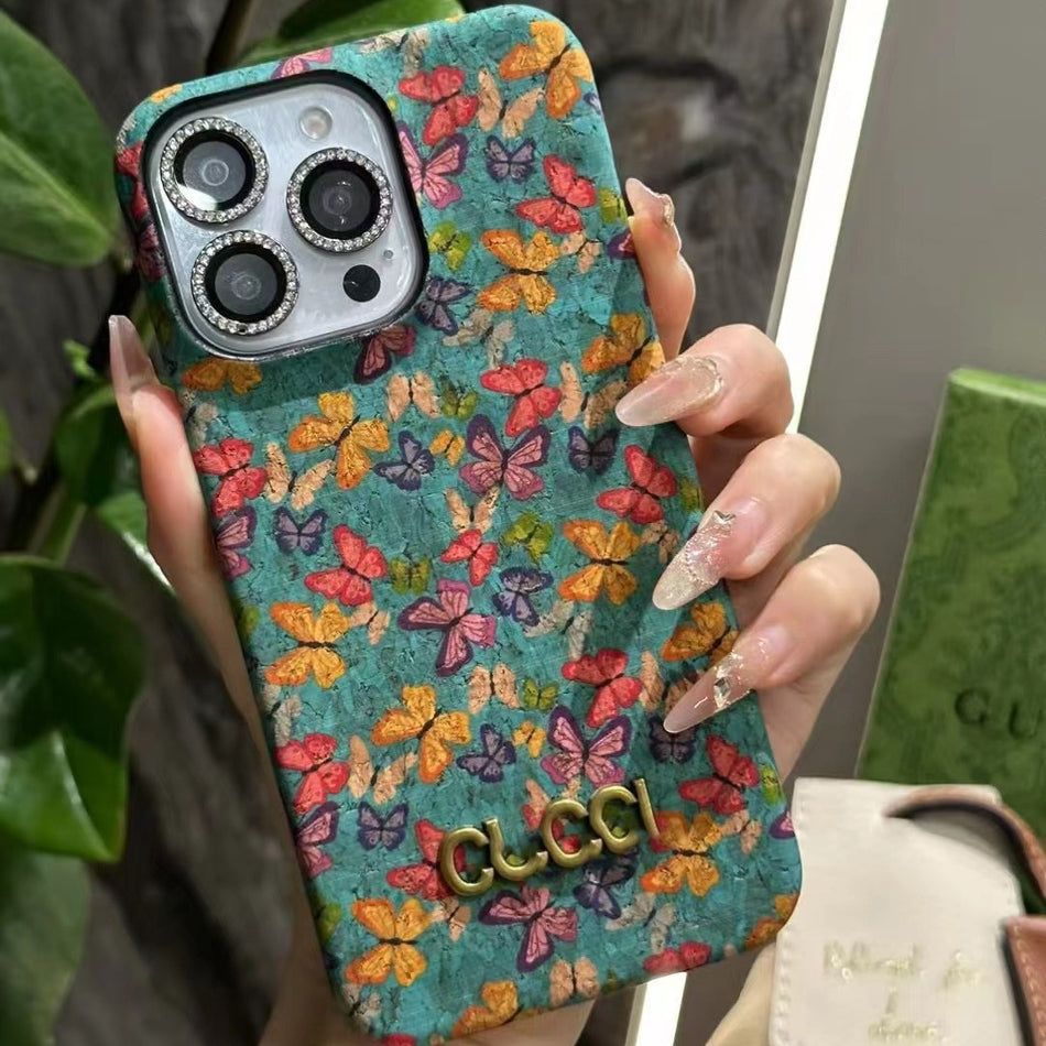Retro Butterfly Luxury Protective Case (2-Pack)