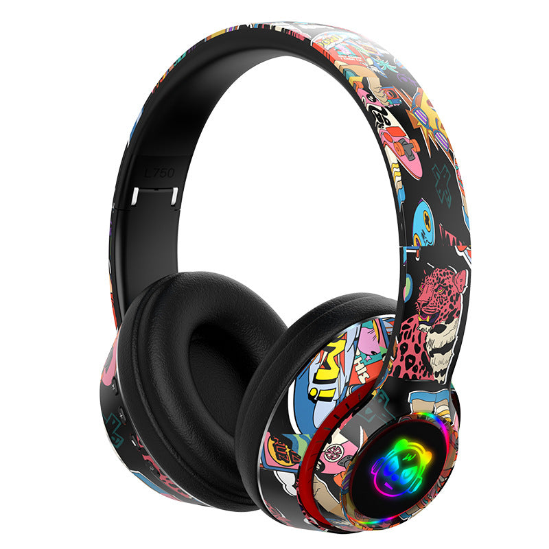 Hand-Painted Bluetooth Headset – Stylish & Clear