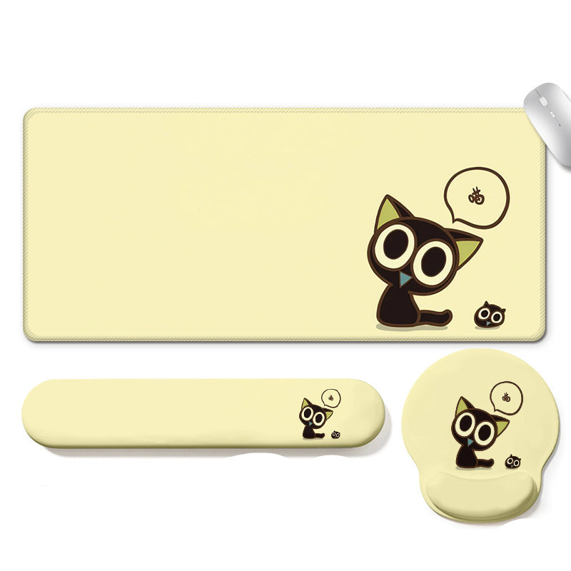 Luo Xiaohei Cute Desk Pad Set with Wrist & Keyboard Rest