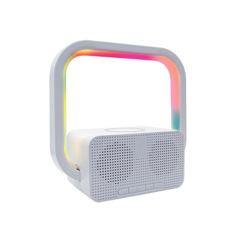 Multifunctional Colorful Bedside Lamp – Wireless & Smart