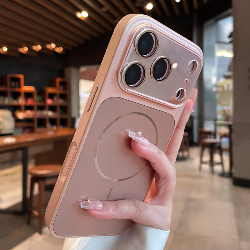 iPhone 16 Pro Max Frosted Luxury Case with Lens Protectionink Female