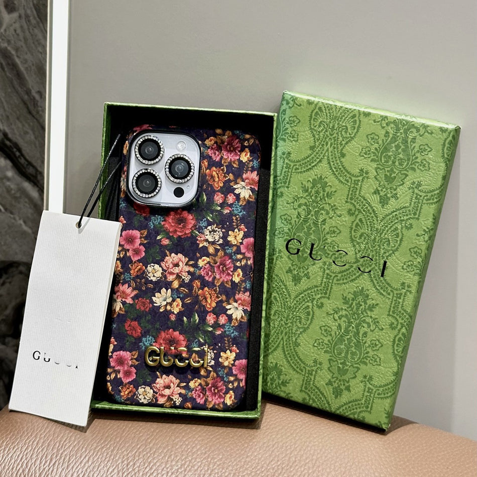 Purple Peony Cork High-End Phone Case
