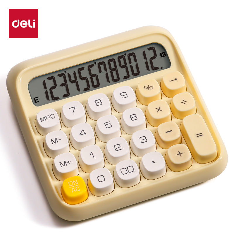 Deli TE36 Wide-Screen 12-Digit Calculator