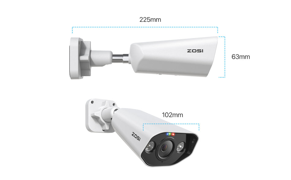 4K POE Panorama Smart Outdoor Security Camera