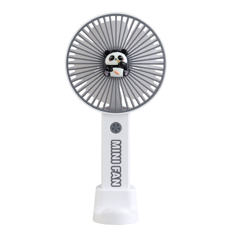 Cartoon USB Mini Handheld Fan – Portable Rechargeable for Dorms