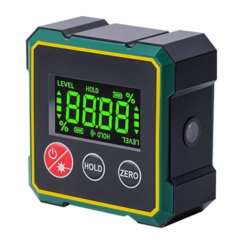 High-Precision Laser Inclinometer – 360° Digital Level with Magnetic Base