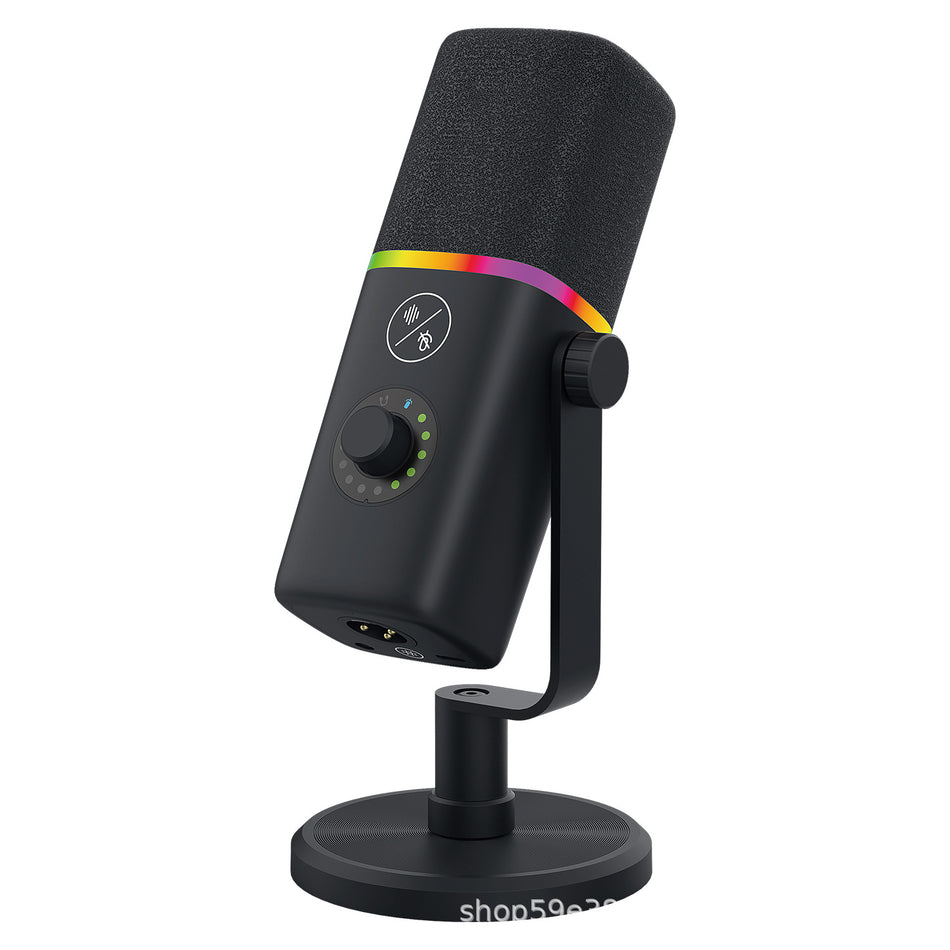 Dynamic RGB USB Microphone for Gaming and Live Recording