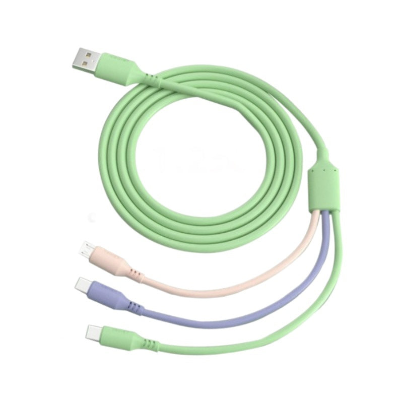 Wholesale 3-in-1 Fast Charging Cable for Apple & Android