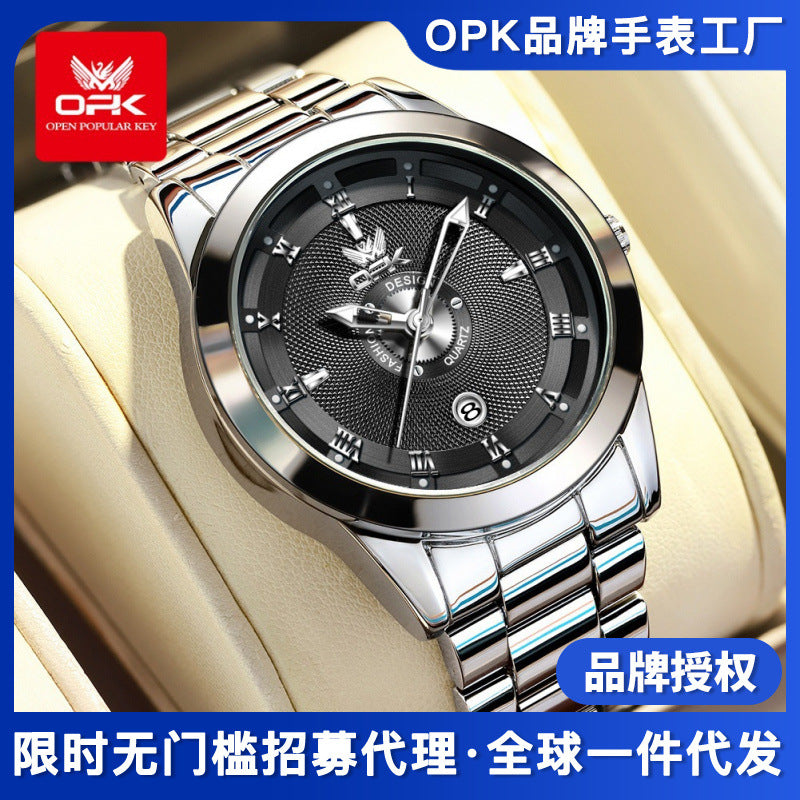 Men’s Business Quartz Watch – Waterproof Luminous Calendar