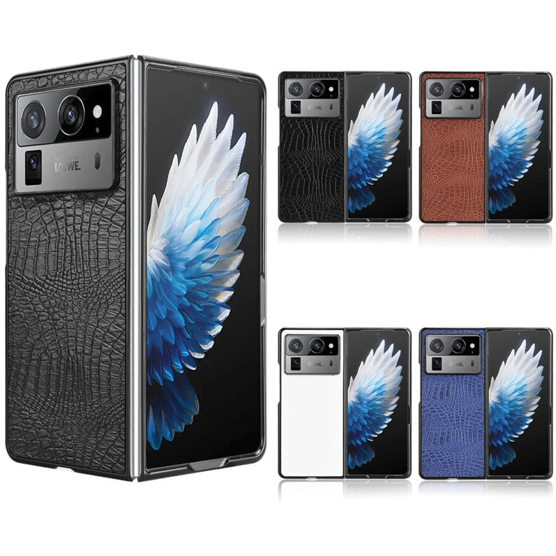 Alligator Print Leather Case for Tecno Phantom V Fold 2