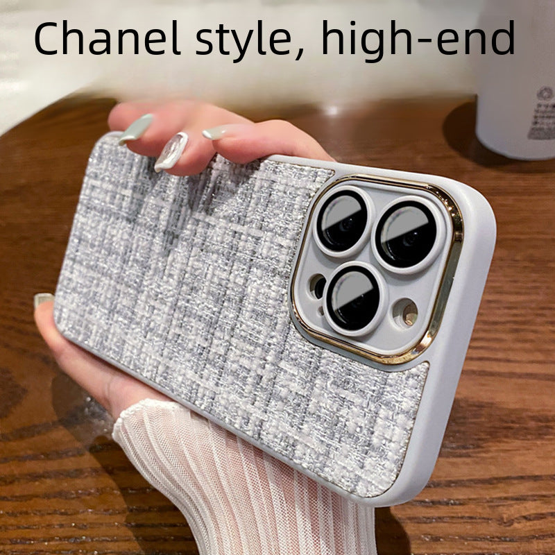 Luxury Soft Silicone iPhone Case with Lens Cover