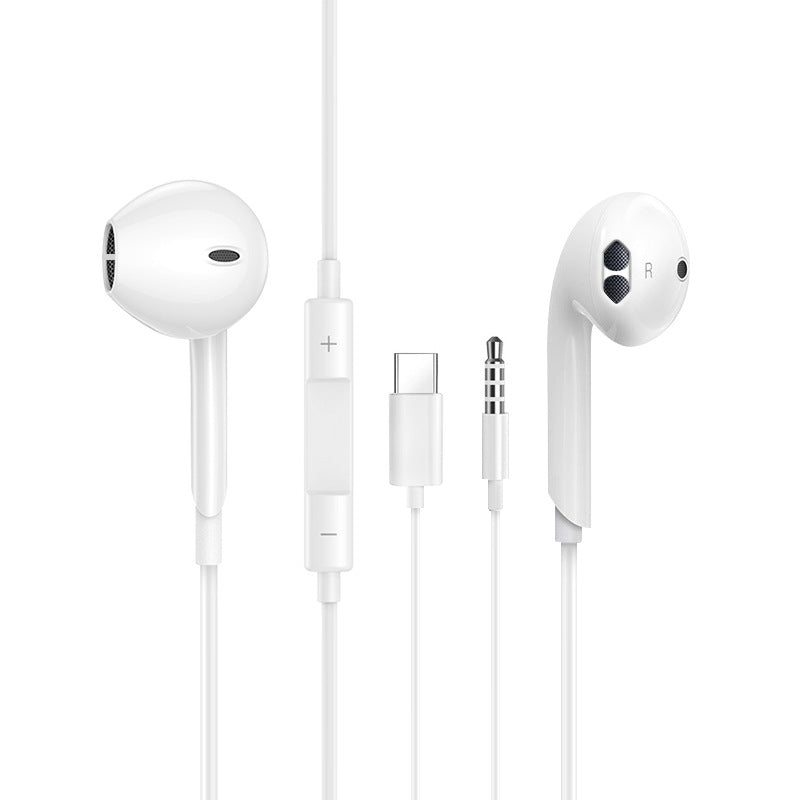 Wired In-Ear Headset 3.5mm/Type-C – Apple & Android