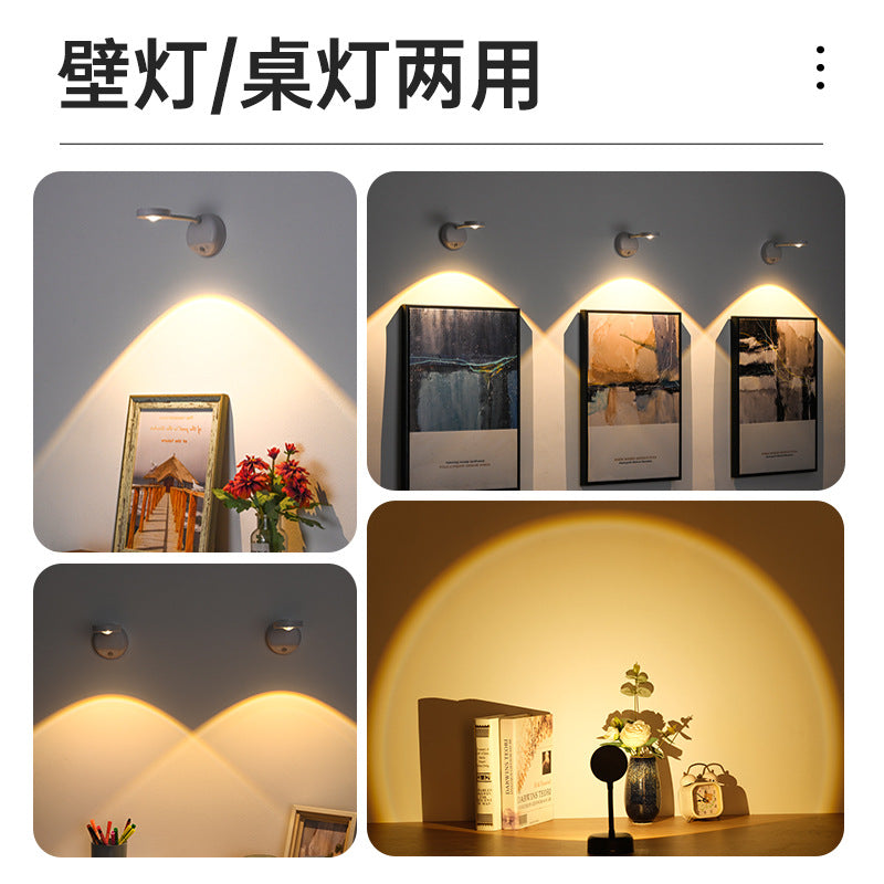 Wireless LED Wall Lamp – Motion Sensor & Remote Control Spotlight