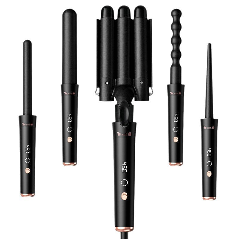 Smart 5-in-1 Curling Wand – LCD & Interchangeable Barrels
