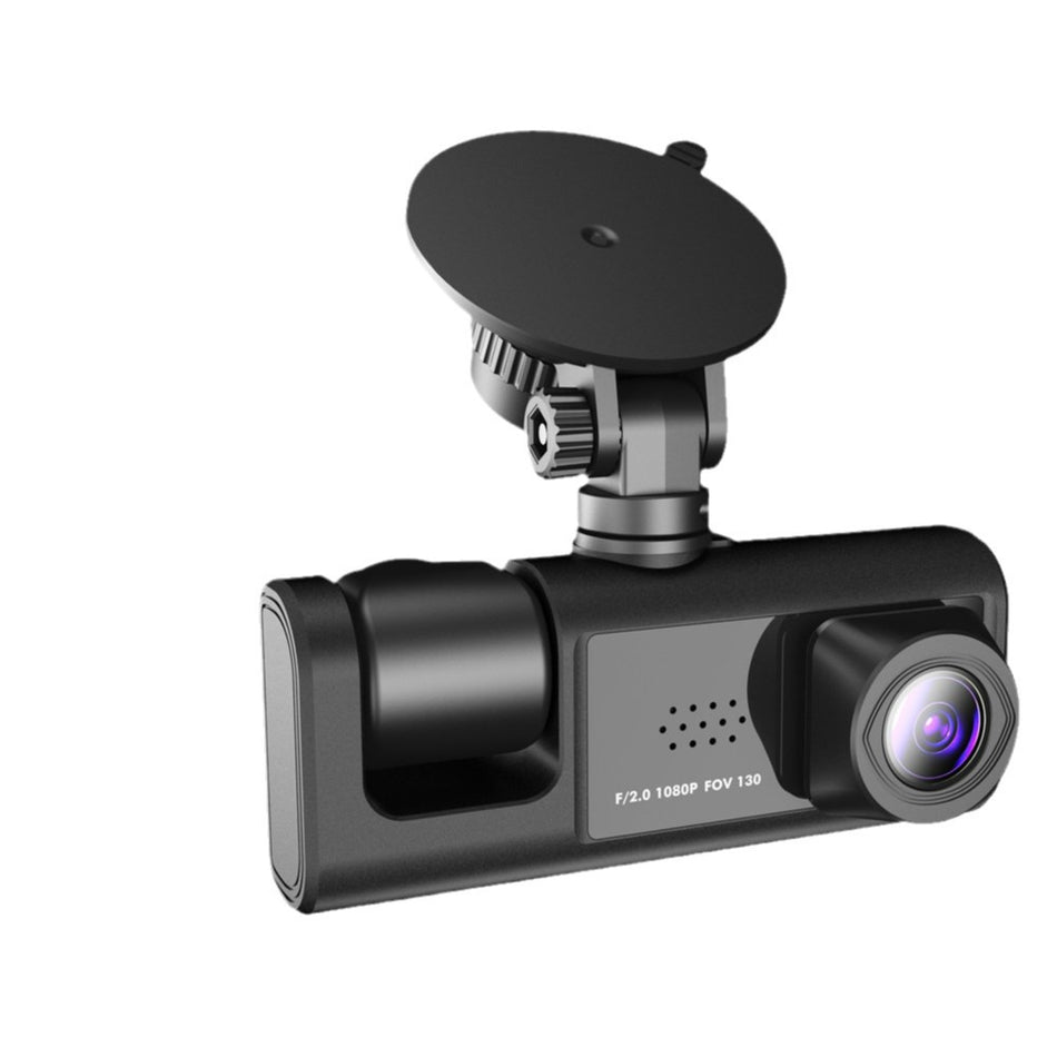 3-Lens 1080P WiFi Dash Cam Front Inside Rear