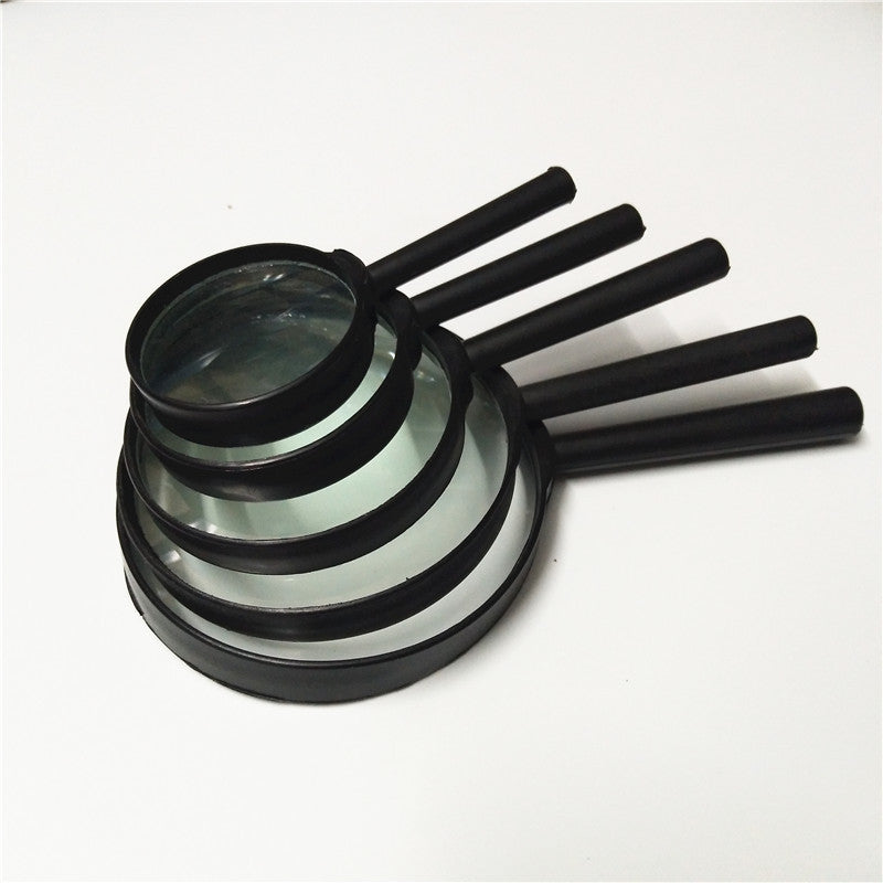 Handheld Optical Magnifying Glass with Plastic Handle