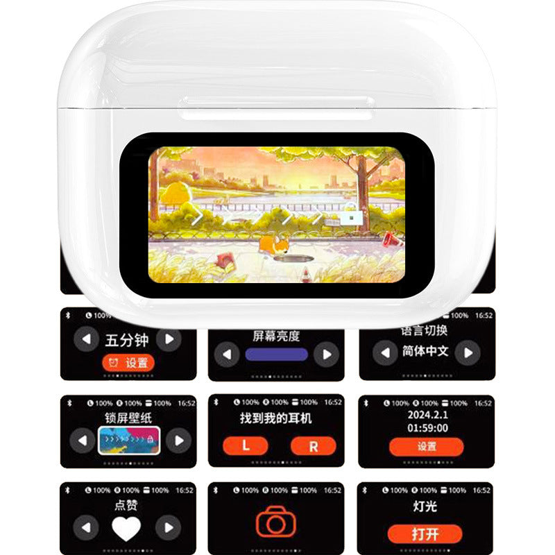 A9Pro Bluetooth Headset – Color Screen & AI Translation