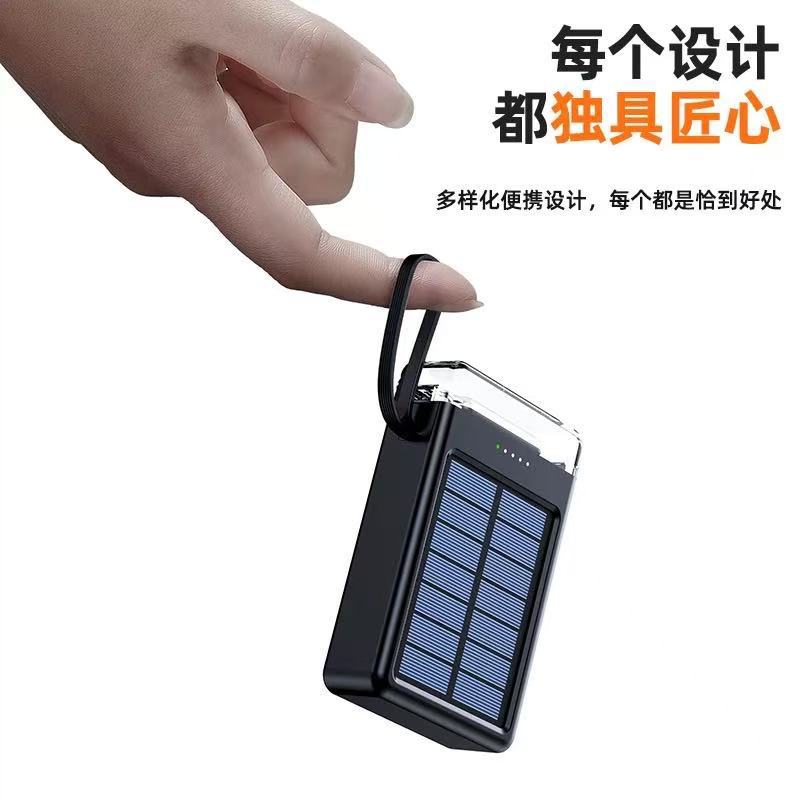 3C Certified 20000mAh Ultra-Thin Solar Power Bank – Fast Charging Portable Charger